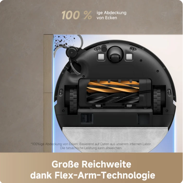 Lückenlose Reinigung von Randbereichen