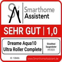 Smarthome Assistent Sehr gut 1,0 – Dreame Aqua10 Ultra Roller Complete
