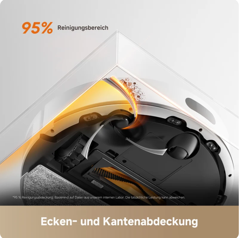 Kantenreinigung für eine erweiterte Abdeckung